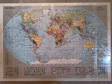Puzzle Ravensburger 1000 pezzi "The World" (mappam