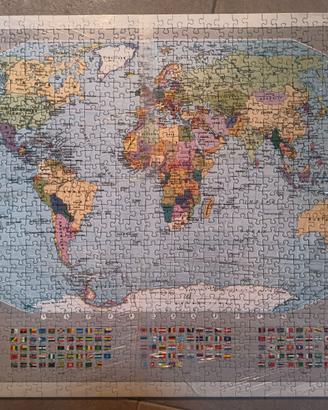 Puzzle Ravensburger 1000 pezzi "The World" (mappam