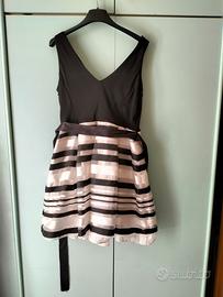 vestito da cerimonia nero e bianco 