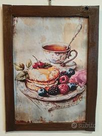 targa in legno the stile vintage