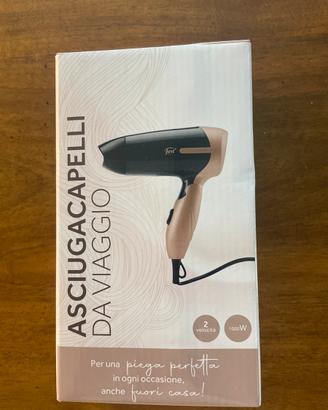 Asciugacapelli da viaggio nuovo