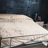 struttura letto matrimoniale in veroferro battuto 