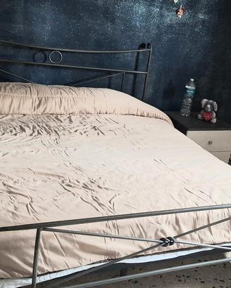 struttura letto matrimoniale in veroferro battuto 