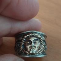 Anello Argento e Oro con volto 