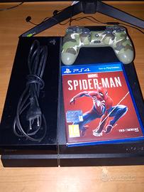 ps4 + joystick + spider man