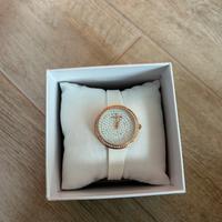 Orologio Hoops bianco e oro