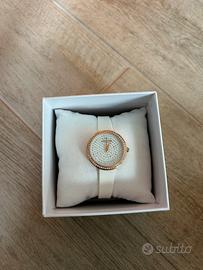 Orologio Hoops bianco e oro