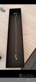 collana punto luce in oro bianco 