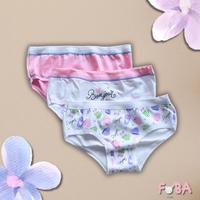 2 confezioni da 3 slip bimba Rossoporpora