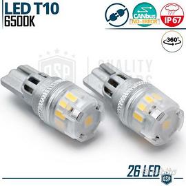 Lampadine LED T10 W5W CANbus Luce Bianco GHIACCIO