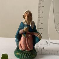 Statuina presepe madonna carta pesta