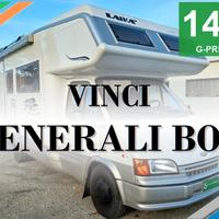 CAMPER LAIKA FORD MANSARDATO 7 POSTI DOPPIA DINETT