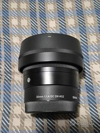 Obiettivo Sigma 30mm-F/1.4 AF DC DN, att. E-Mount