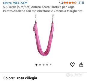 Wellsem Amaca aerea elastica per Yoga Pilates