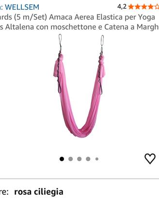 Wellsem Amaca aerea elastica per Yoga Pilates