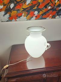 Vaso/ lampada in vetro di Murano "Da Vinci"
