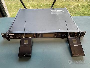 Shure UR4D + Doppio Ricevitore + 2 Bodypack