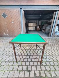 Tavolo da gioco quadrato con gambe pieghevoli 