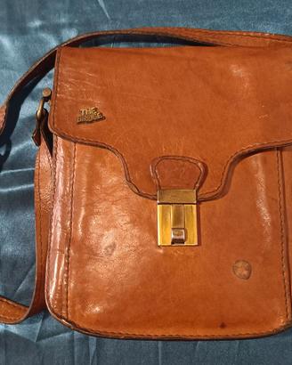 THE BRIDGE BORSA TRACOLLA PELLE 24x21x6 VINTAGE OR