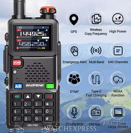 Ricetrasmittente baofeng UV5R HPRO a colori GPS