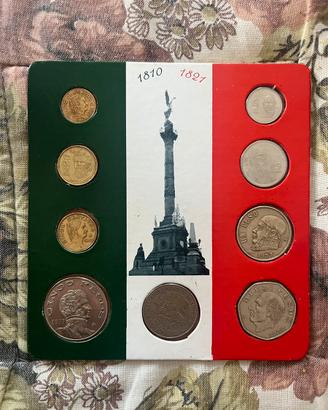 Set monete Indipendenza Messico