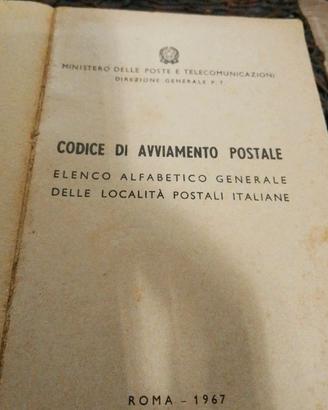 libretto codice di avviamento postale