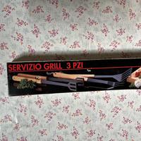Servizio 3 pezzi barbecue grill antiaderente
