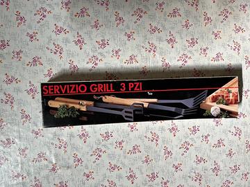 Servizio 3 pezzi barbecue grill antiaderente