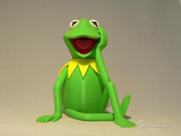Kermit La Rana Muppet Modellino 3D Colori 20 cm