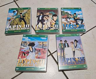 Lupin III la prima serie 5 DVD Yamato originali 