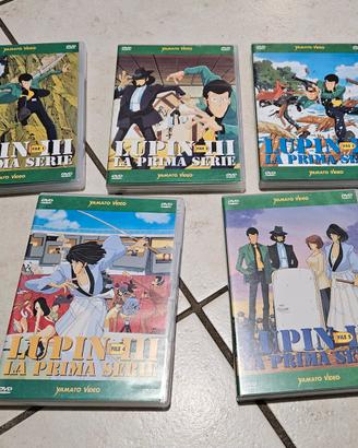 Lupin III la prima serie 5 DVD Yamato originali 