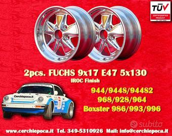 2 pz. cerchi Porsche Fuchs 9x17 ET47 944 1987- 944