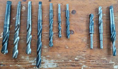 Lotto 10 punte Cono Morse HSS (Max 24mm)