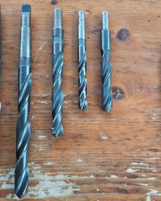 Lotto 10 punte Cono Morse HSS (Max 24mm)