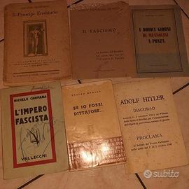 Libri fascicoli guerra fascismo