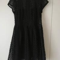 Vestito pizzo nero Zara Basic