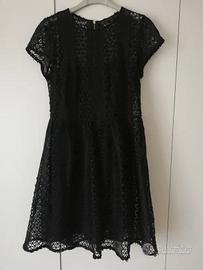 Vestito pizzo nero Zara Basic