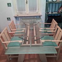Tavolo Cristallo +4 Sedie