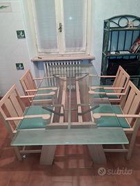 Tavolo Cristallo +4 Sedie