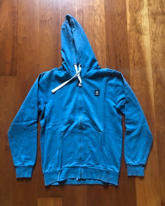 Felpa leggera con cappuccio e zip