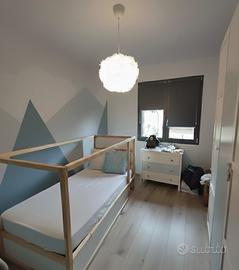 Letto singolo con materasso memory foam