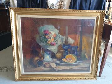 Quadro dipinto natura morta firmato 