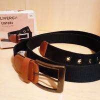 Cintura Livergy In Tela Blu - 125 Cm