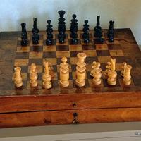 Set scacchiera + backgammon in legno