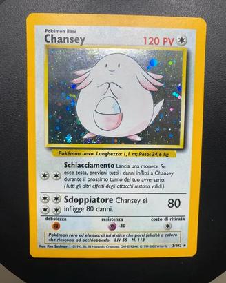 Pokémon Chansey #3/102 Holo Base Set ITA - NM