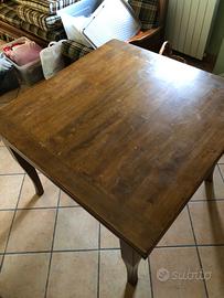 Tavolo legno apribile 100x100