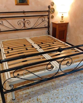Rete letto elettrica piu giroletto in ferro