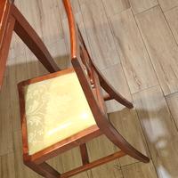 4 sedie in massello colore rovere