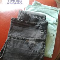 Pantaloni da donna in cotone elasticizzati