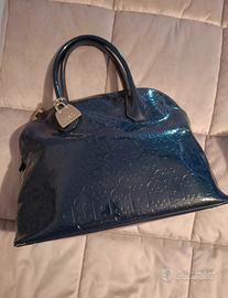 Borsa Liu Jo blu lucido con logo